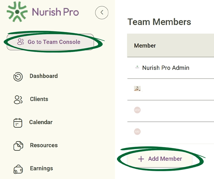 add member screenshot
